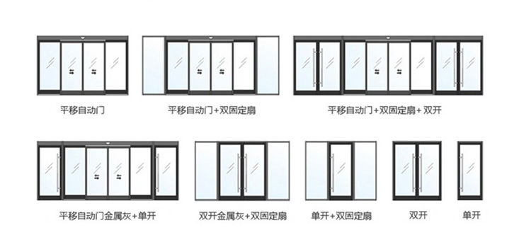 單開(kāi)、雙開(kāi)自動(dòng)門(mén)樣式圖片